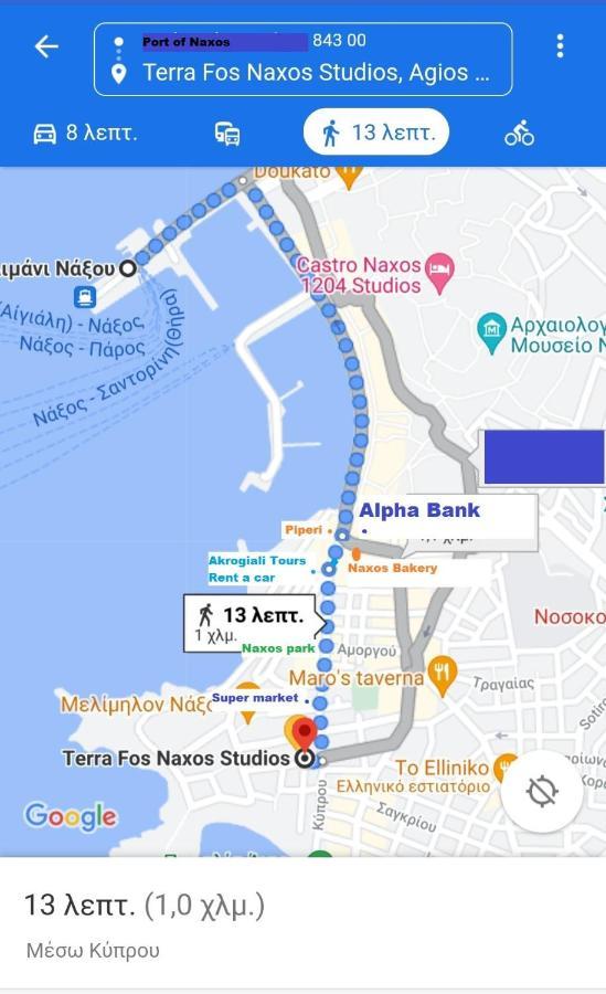 Terra Fos Naxos Studios Naxos City Luaran gambar